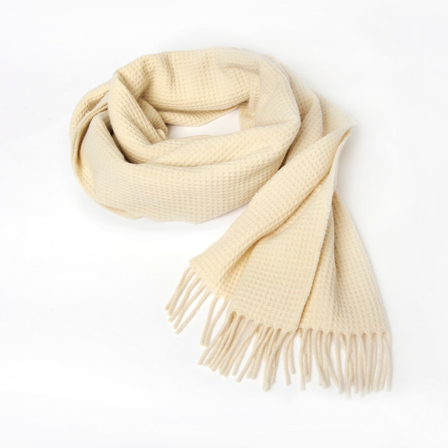 Merino Scarf - Waffle Weave