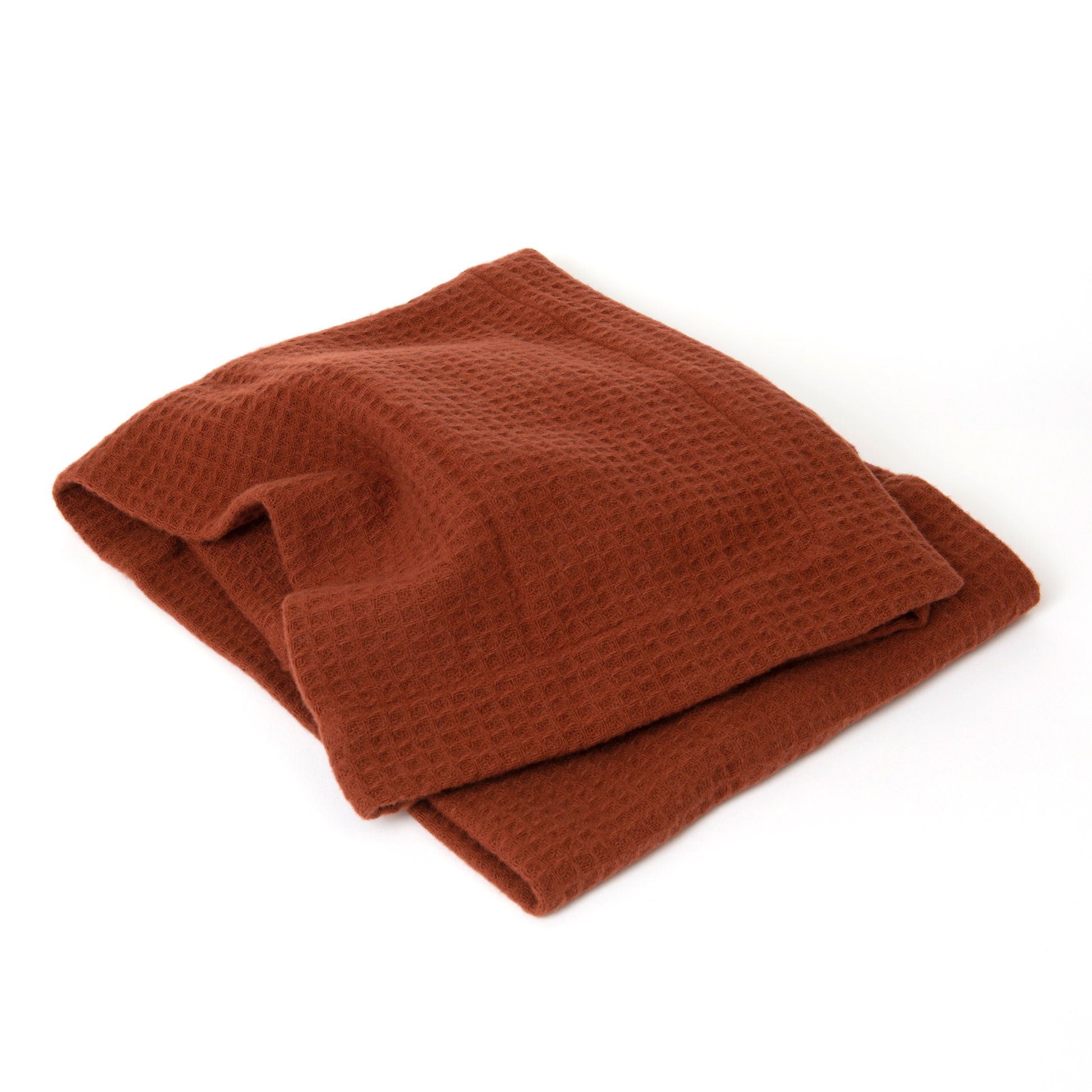 Red Waffle Baby Blanket