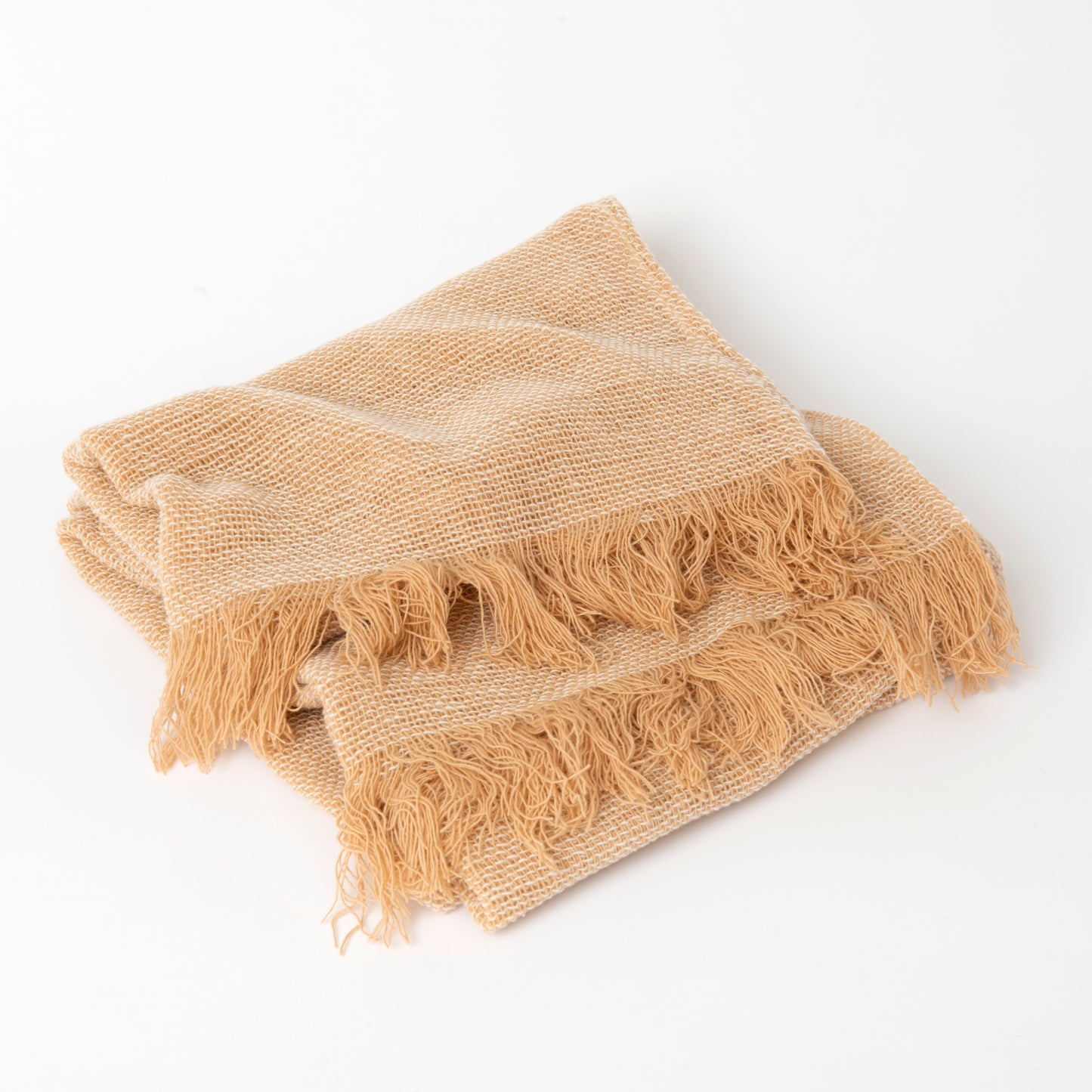 Clay/Natural Shawl Open Weave