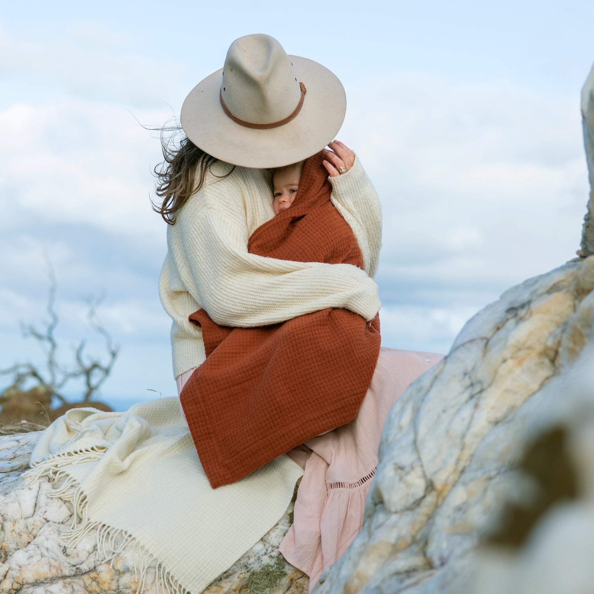 Baby Blanket and Throws Waffle