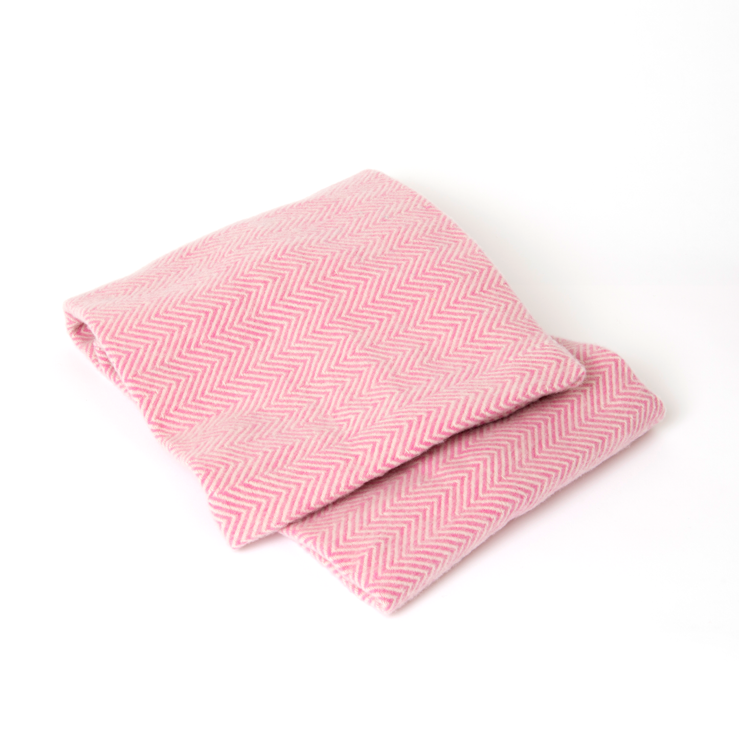 Pink Herringbone Baby Blanket